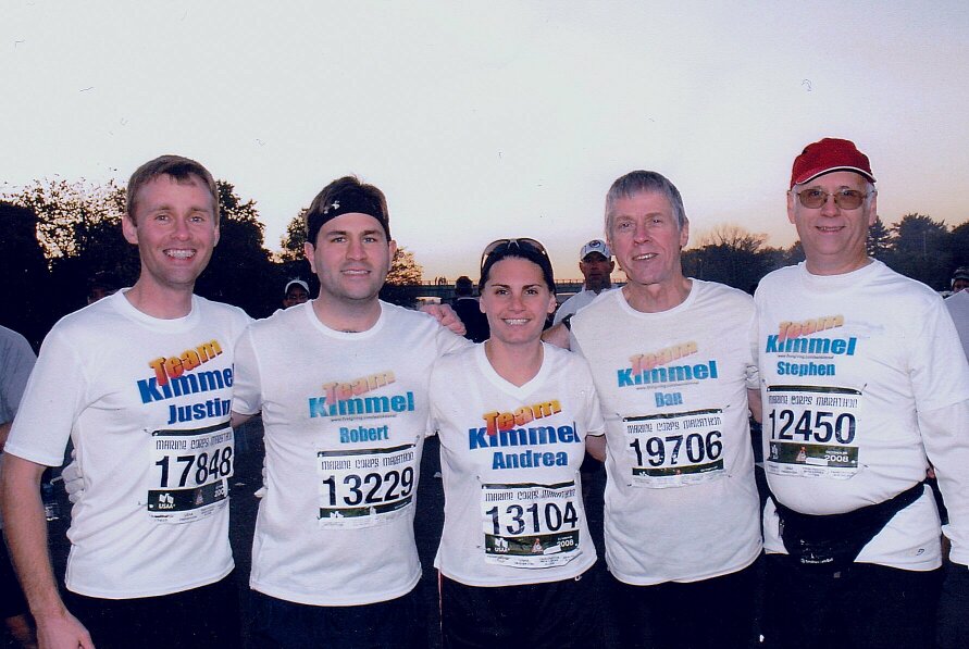 Team Kimmel posing before the Marine Corps Marathon
